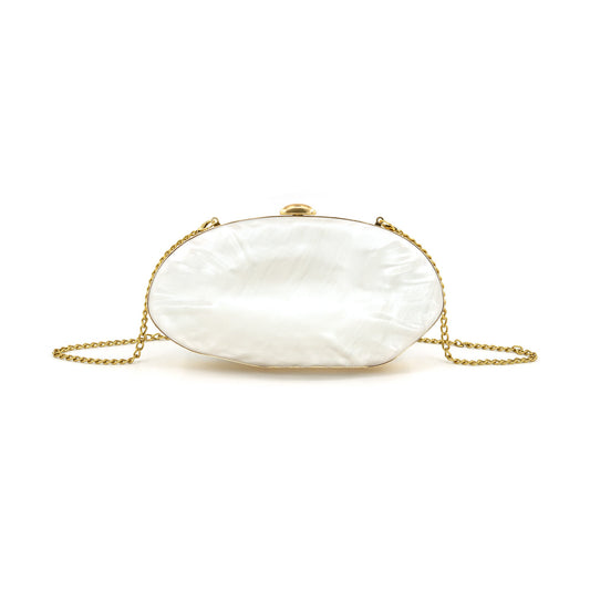 Jennifer Evening Bag in Cream