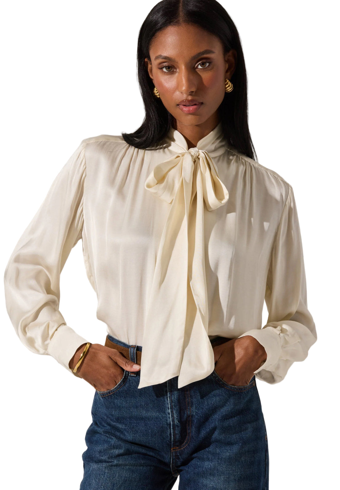 Astr The Label Mabry Top in Cream
