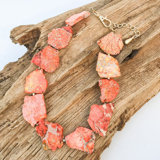 Gemstone Slab Necklace