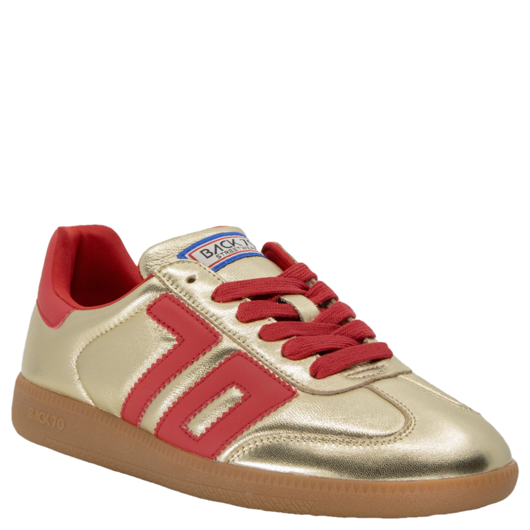Back 70 NM Sneakers in Gold & Red