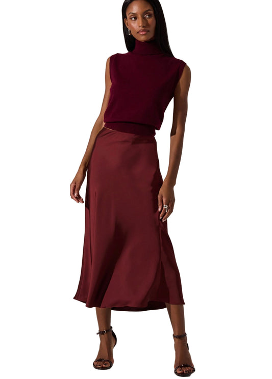 Astr The Label Avah Sweater in Wine