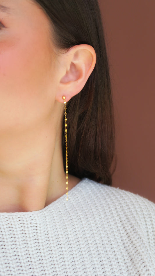 Linear Chain Earrings