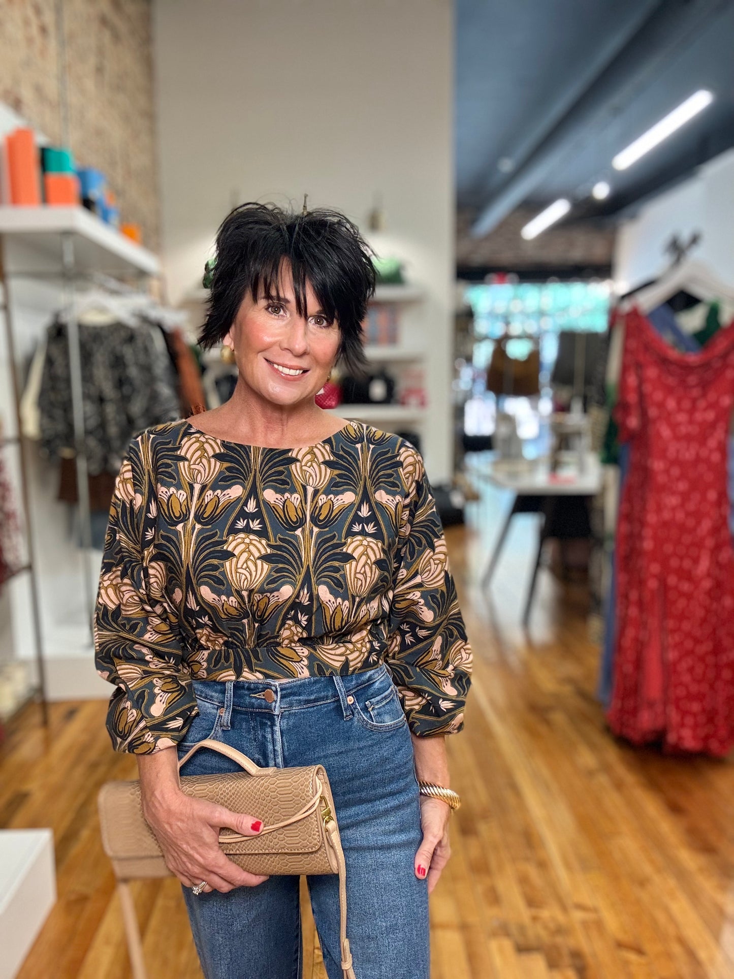 Devon Print Helene Top