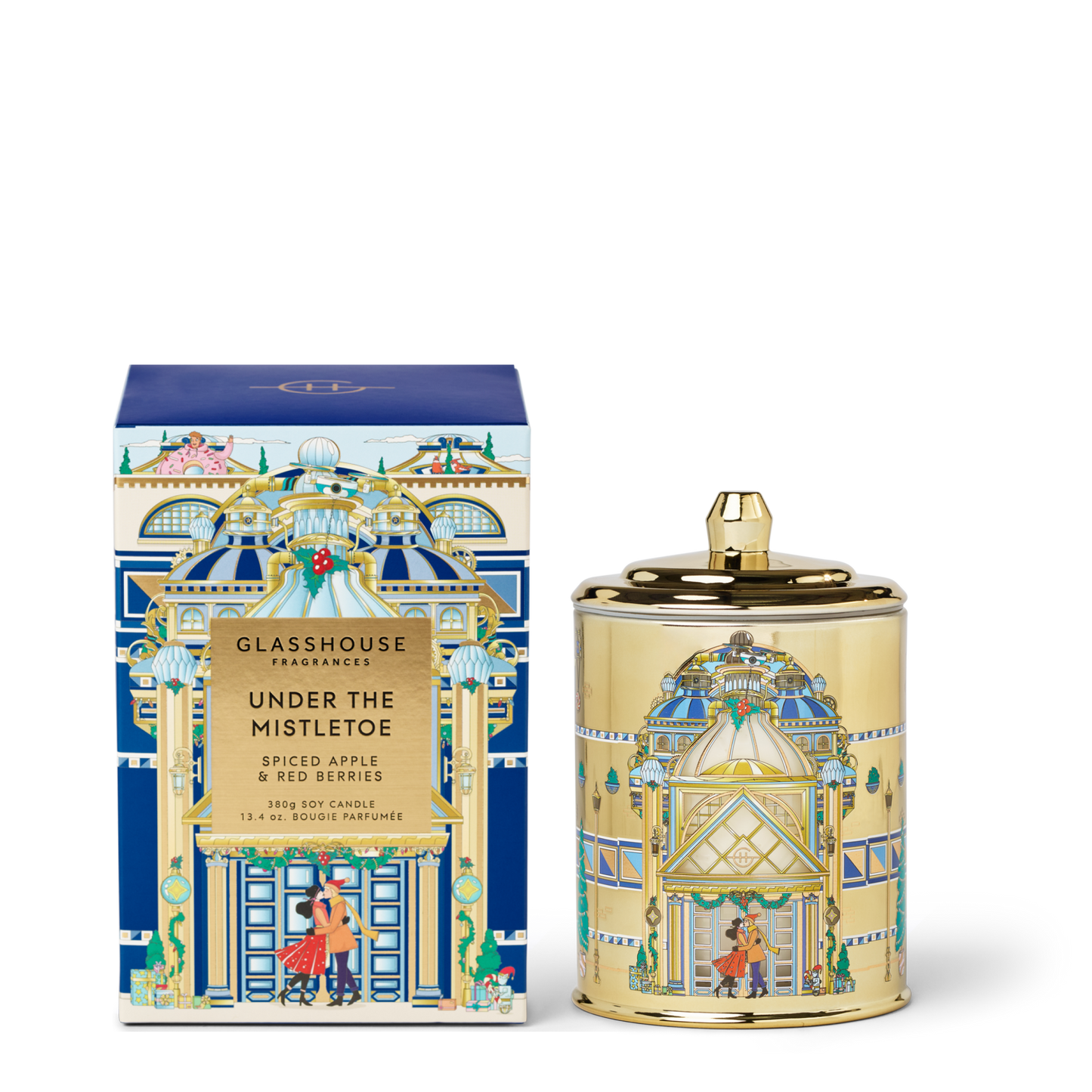 GLASSHOUSE 13.4 oz Limited Edition Candle in Under the Mistletoe