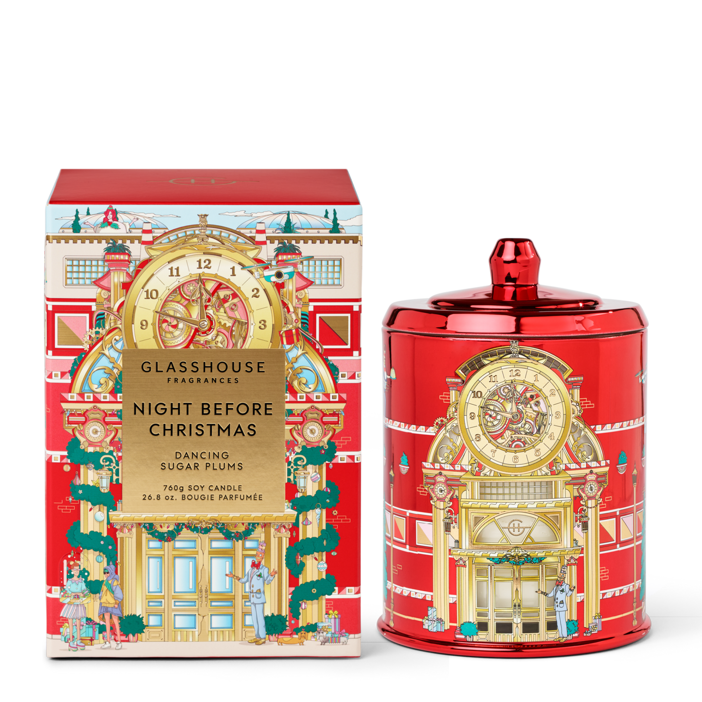 GLASSHOUSE 13.4 oz Limited Edition Candle in Night Before Christmas