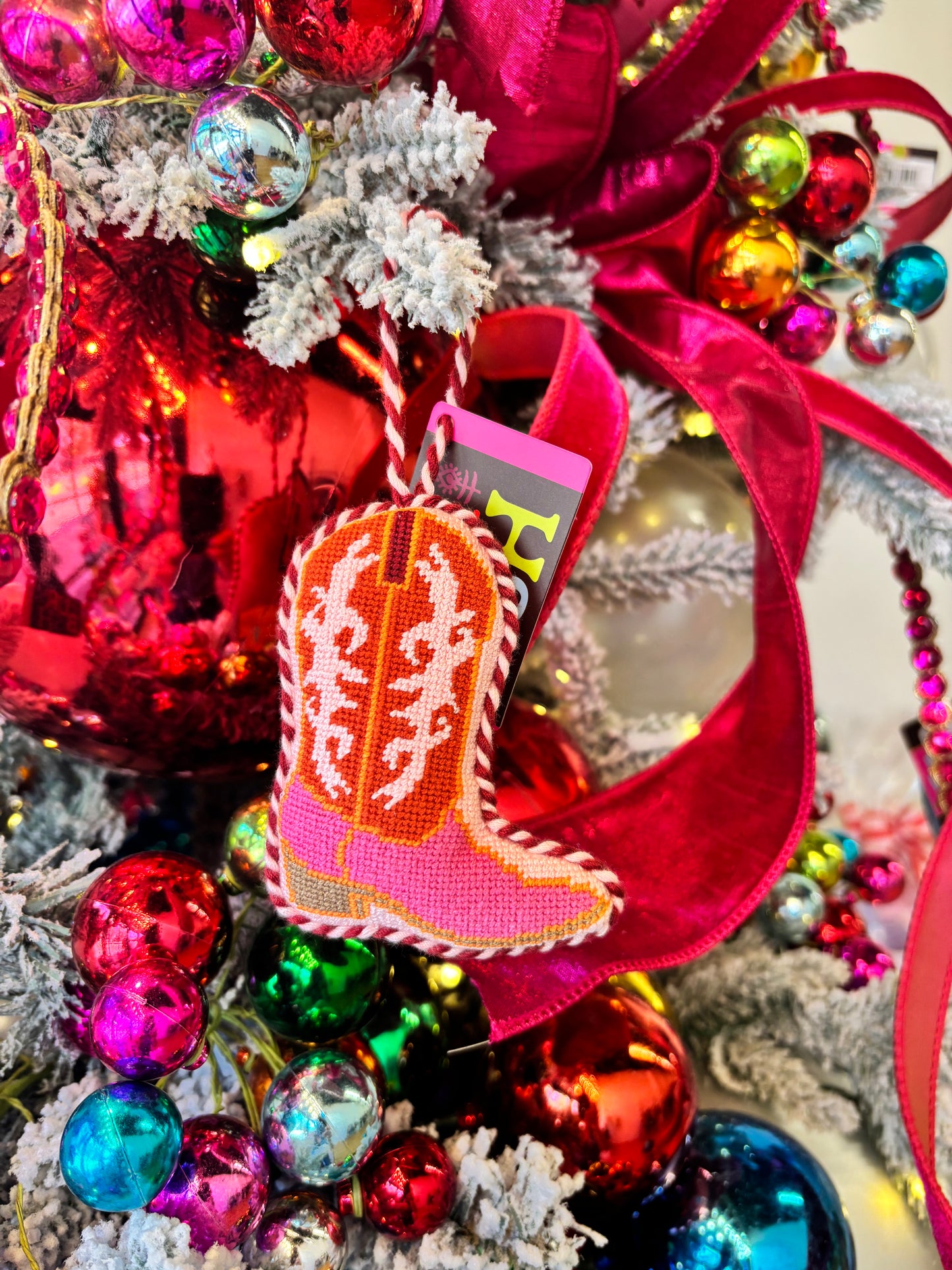 Needlepoint Icon Christmas Ornament