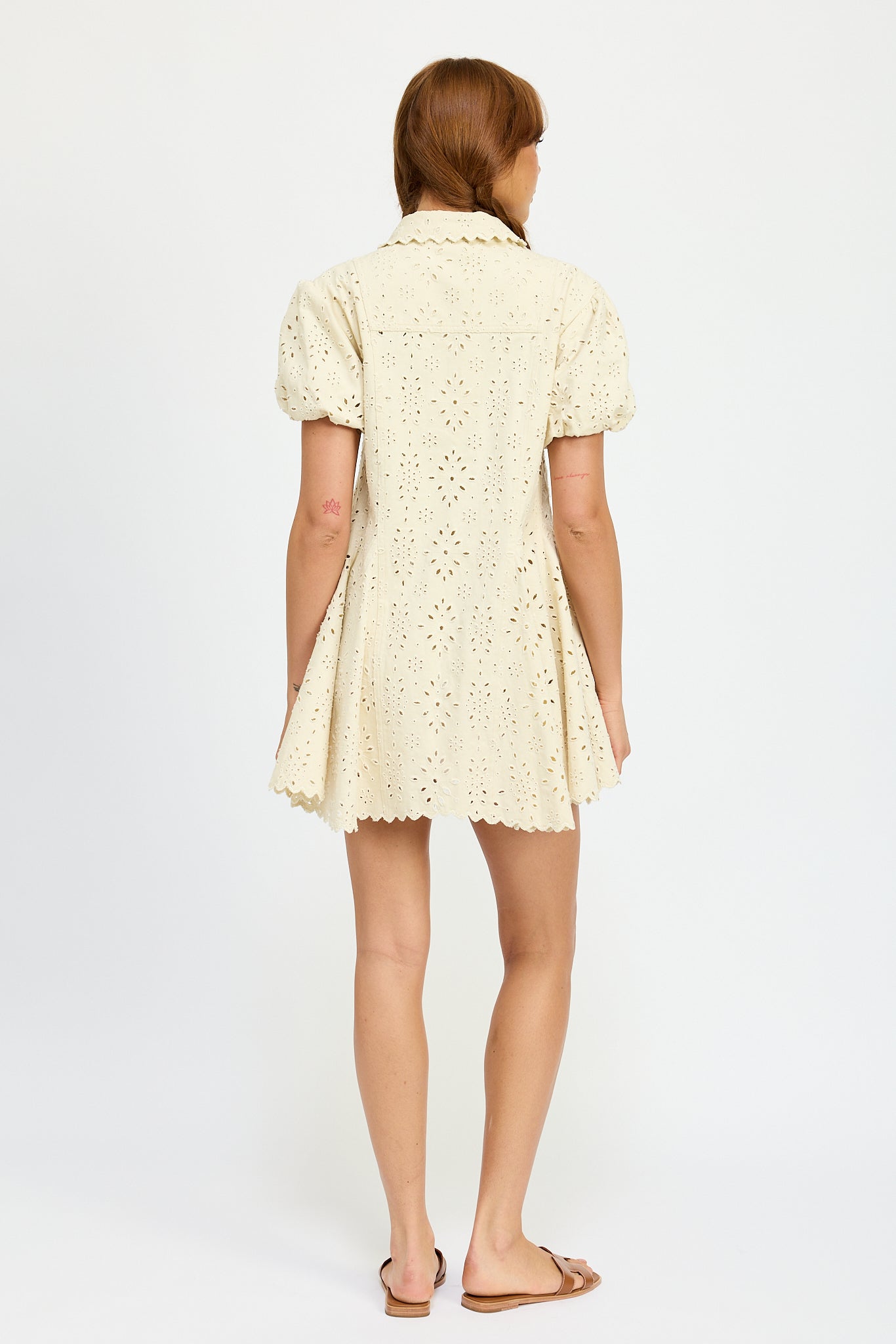 Paris Mini Dress in Ivory