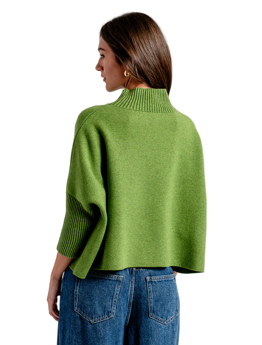 Aja Sweater- One Size 25' Winter Green