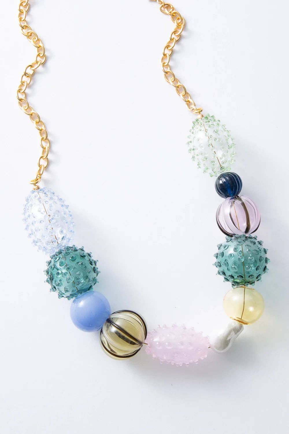 Noonday Iris Glass Blown Necklace