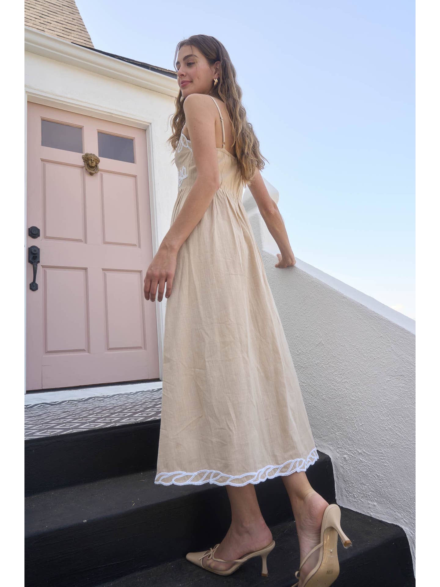 Moon and Back Midi Dress