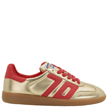 Back 70 NM Sneakers in Gold & Red