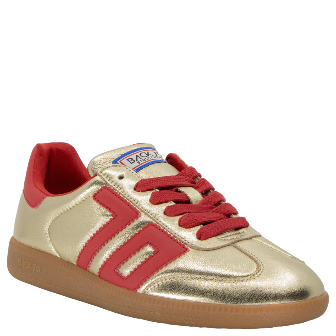 Back 70 NM Sneakers in Gold & Red