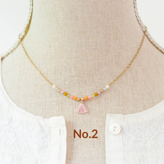 Dainty Tassel Necklace 16"
