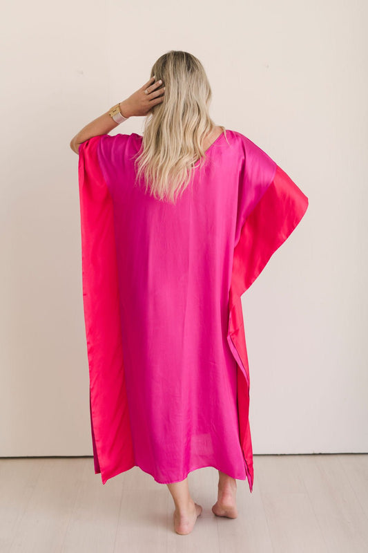 Heidi Houston The Caftan in Raspberry - The South Apparel