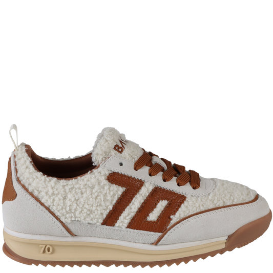 Back 70 Jogger FT Sneakers in Milk Ice Cuoio
