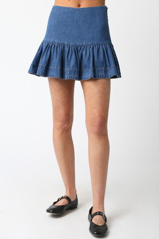 Kinis Denim Skirt - The South Apparel