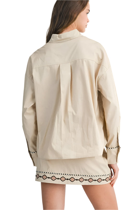 Dahlia Embroidered Top