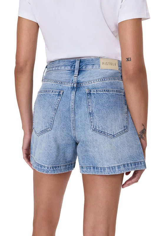Pistola Saige High Rise Shorts in French Riviera - The South Apparel
