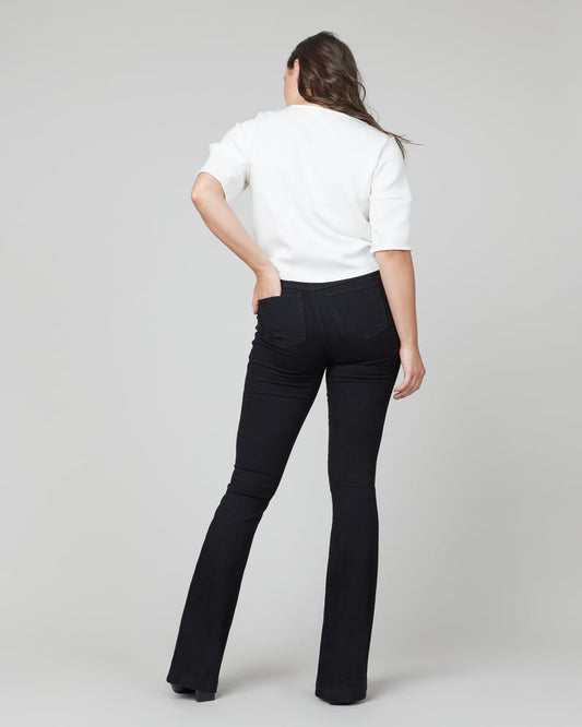 Spanx Flare Jeans in Clean Black