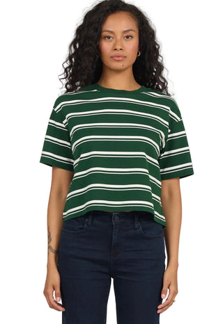 Maddox Tee in Pine Stripe