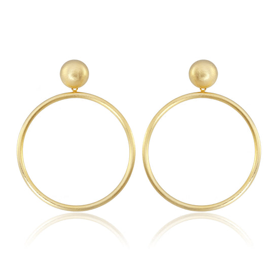 Visage Earrings in Gold