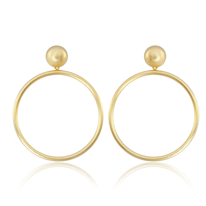 Visage Earrings in Gold