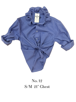 The Tailored Frill Vintage Button Up- Small/Medium