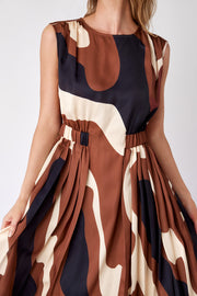 CROSBY Brantley Dress in Topography