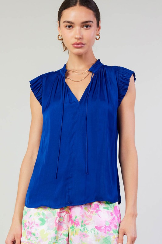Marylou Top in Cobalt