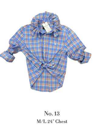 The Tailored Frill Vintage Button Up- Medium/Large