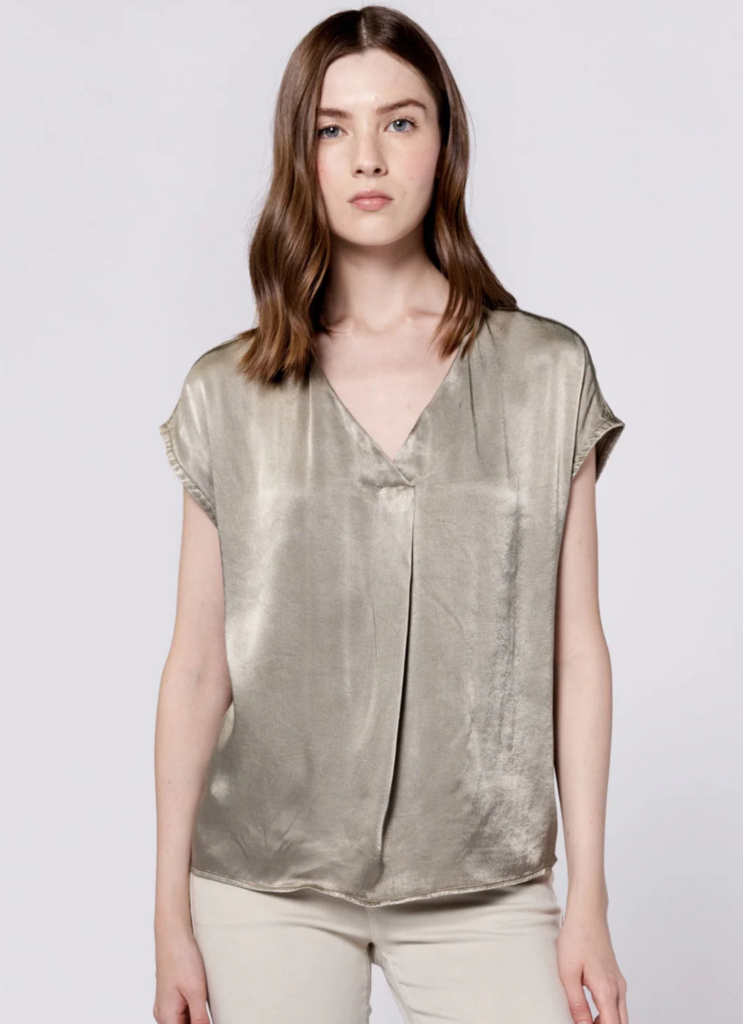 Kristen Top in Vetiver