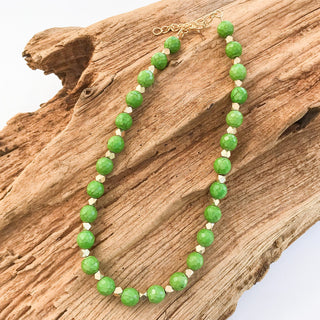 Gemstone 10mm Studded Necklace