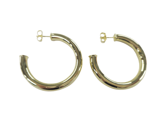 Chantel Shiny Hoops