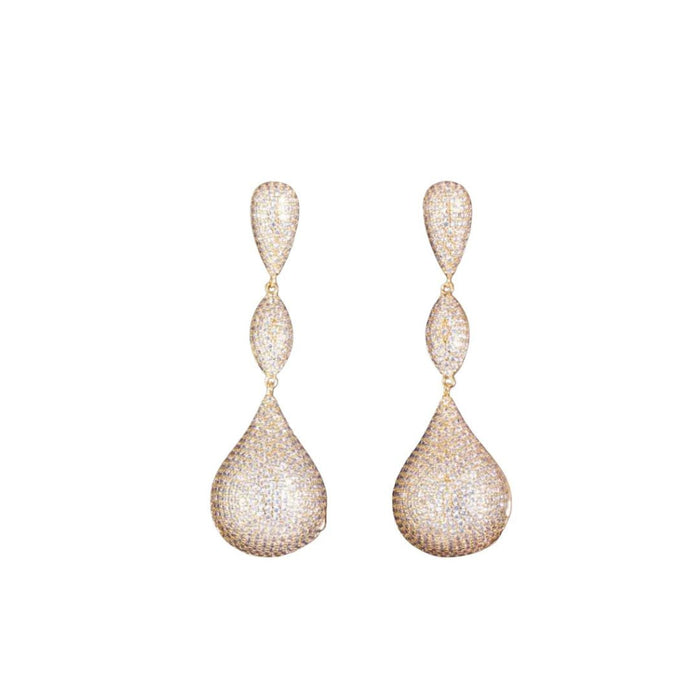 Studio 54 Drop Earrings  in Gold