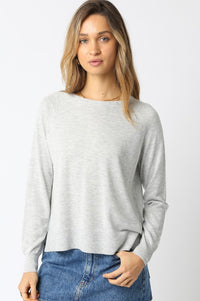 Natalie Sweater in Light Grey