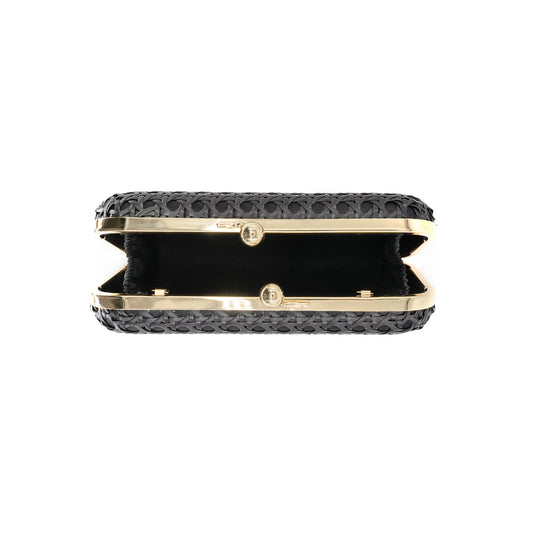 Cindy Rattan Clutch in Black
