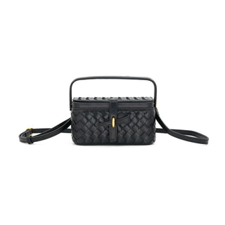 BC Elena Bag, Burgundy, Woven Top-Handle