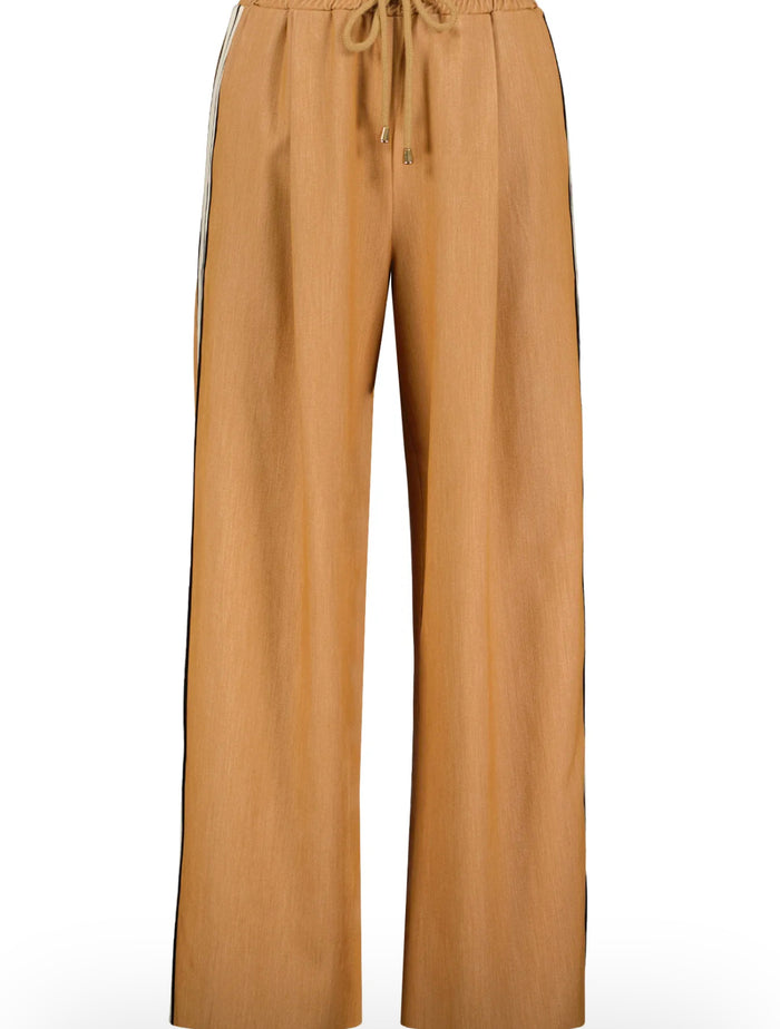 Sporty Tencel Pull on Pants in Camel