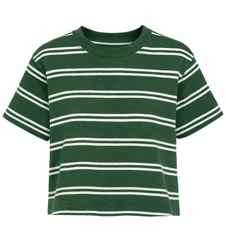 Maddox Tee in Pine Stripe