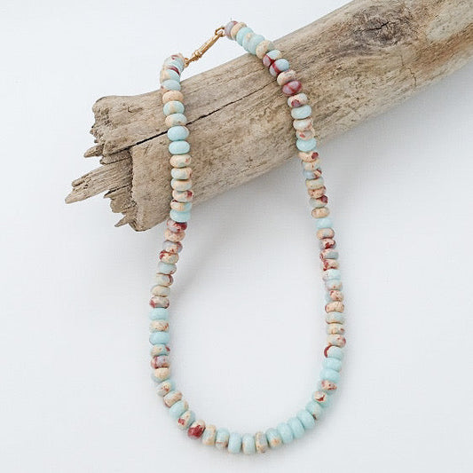 Rondelle Gemstone Layering Necklace