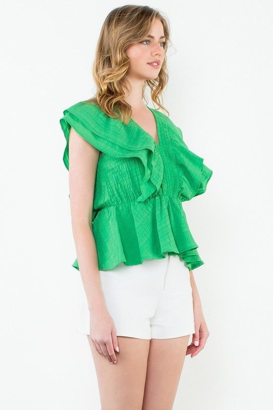 Ellis Top in Green