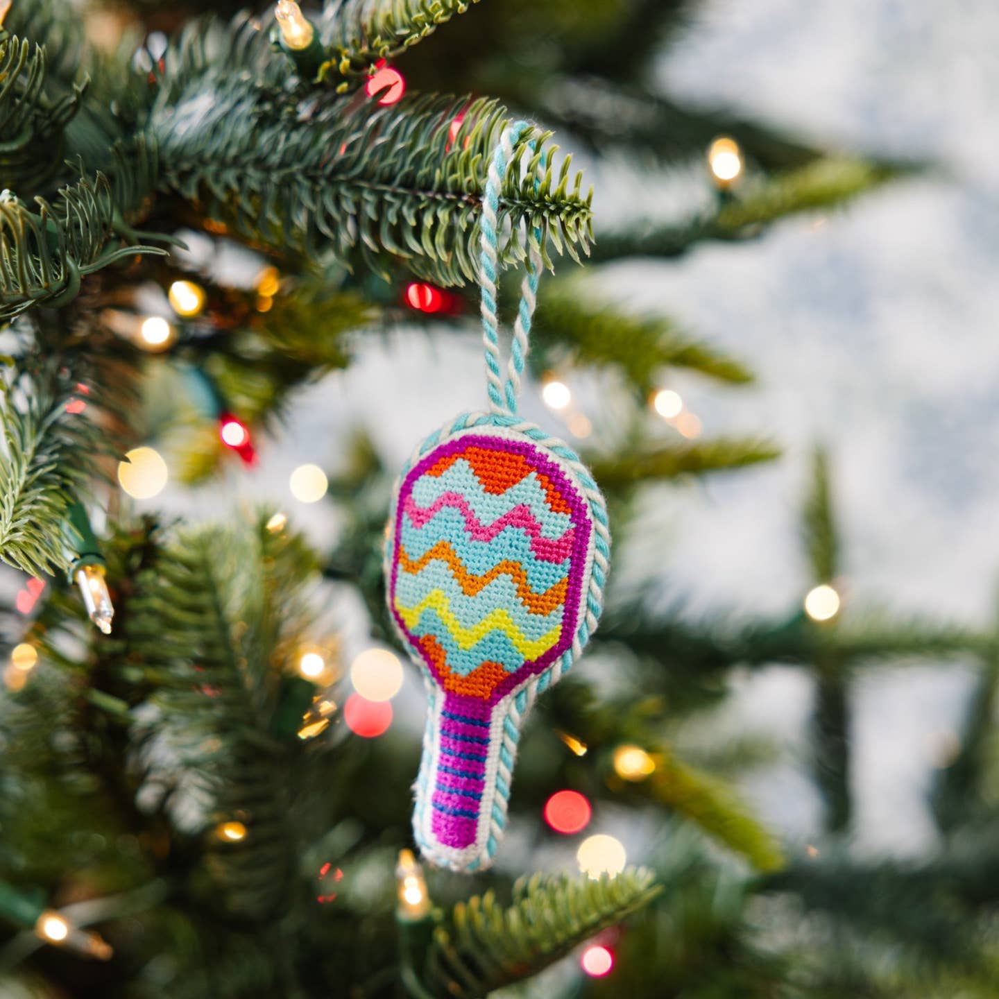 Needlepoint Icon Christmas Ornament