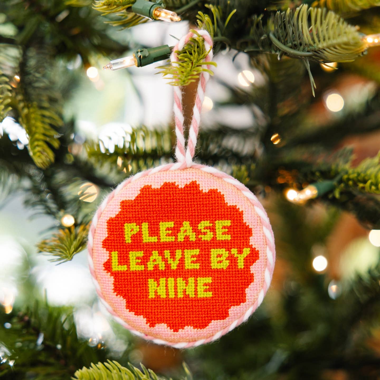 Needlepoint Icon Christmas Ornament