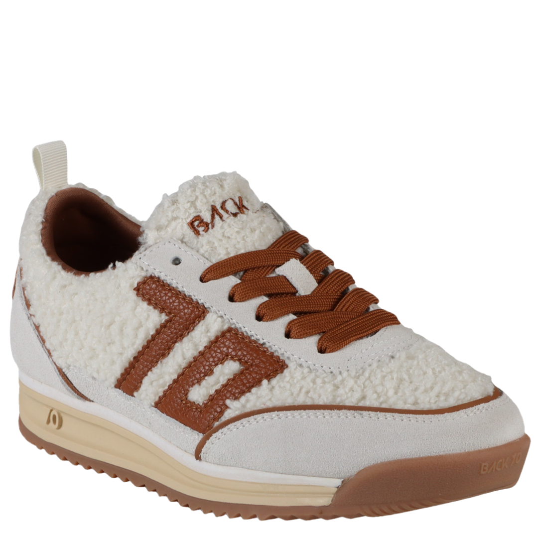 Back 70 Jogger FT Sneakers in Milk Ice Cuoio