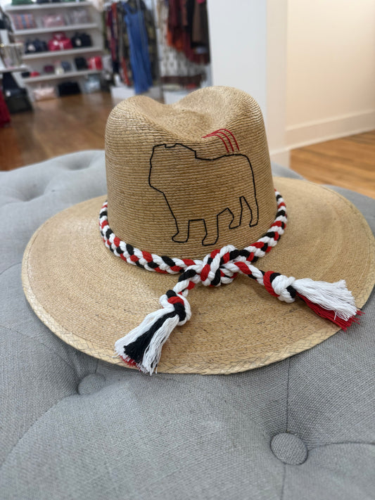 Tipsy Threads Natural Palm Game Day Hat