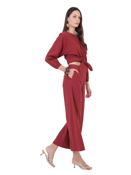Brussels Pant in Fig