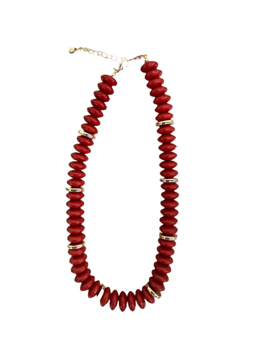 Big Apple Beaded Necklace