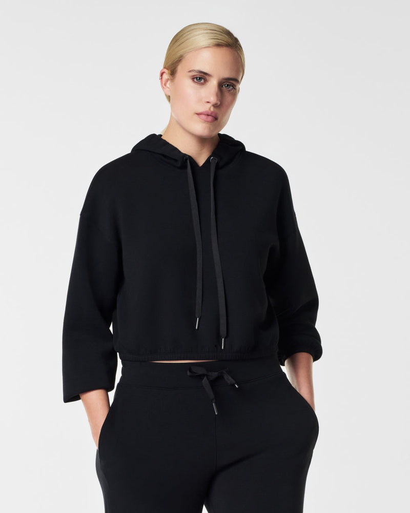 SPANX AirEssentials Cinched Hoodie in Black