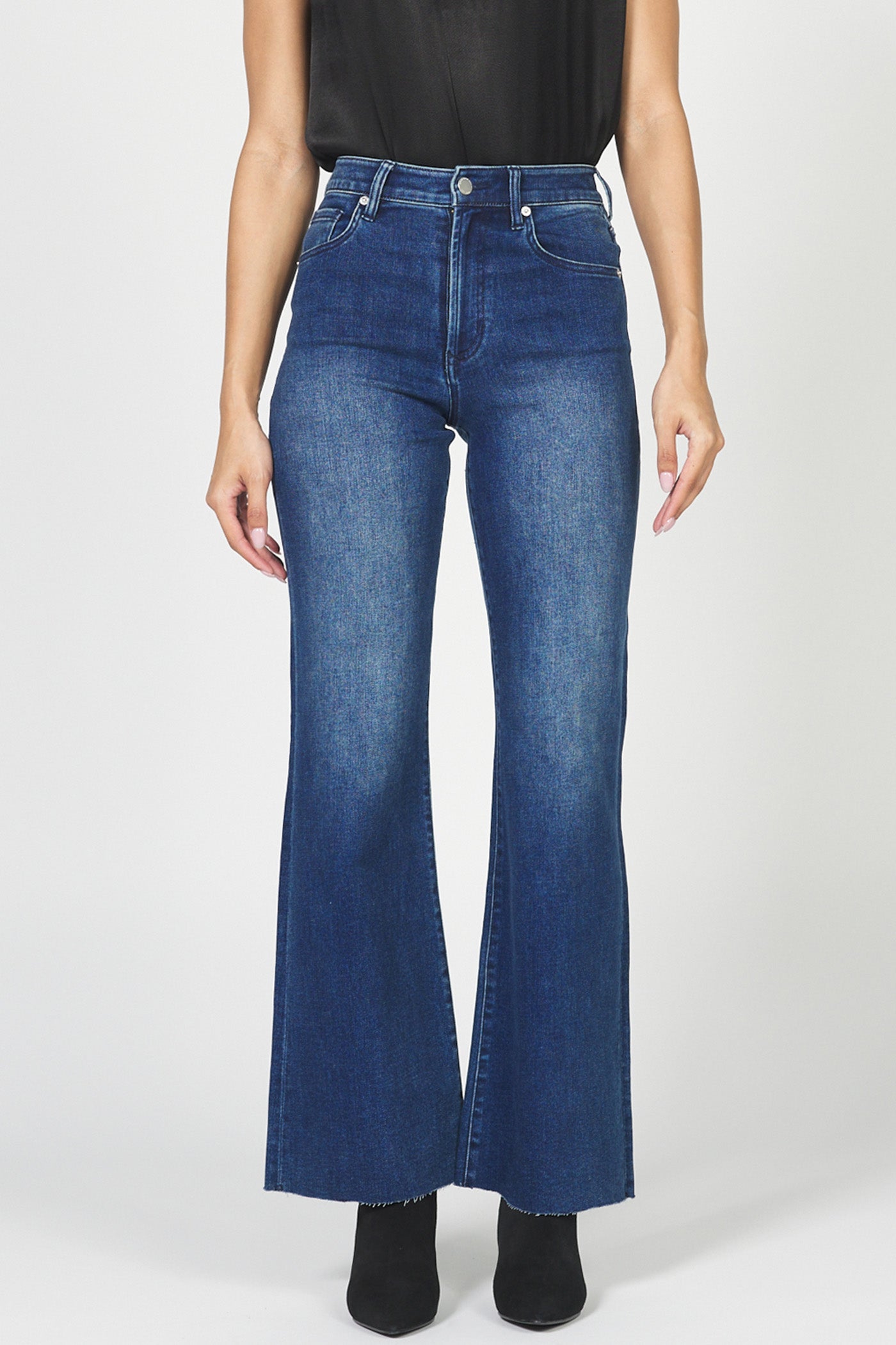 Fiona Wide Leg Jeans in Marsha