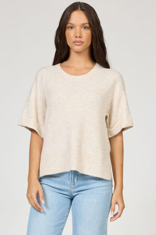 Catrina Top in Heather Oatmeal